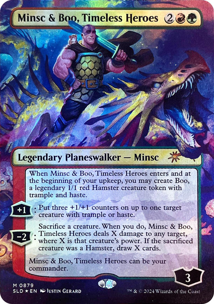 Minsc & Boo, Timeless Heroes (Rainbow Foil) [Secret Lair Drop Series]