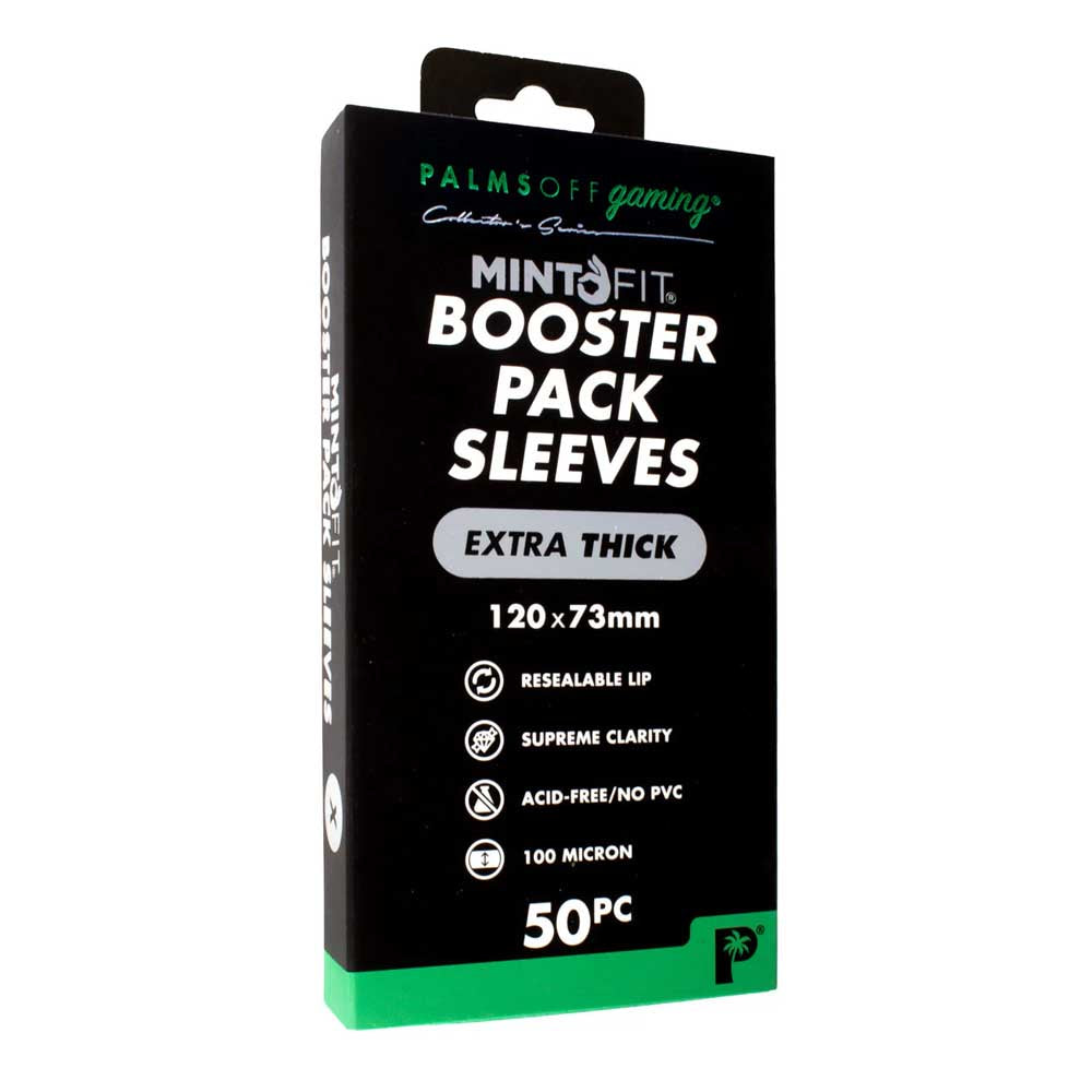 Palms Off Booster Pack Mint-Fit Sleeves – Extra Thick – 50pc